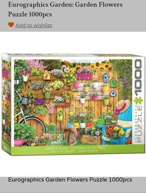 Eurographics "Garden Flowers" 1000 Piece Puzzle
